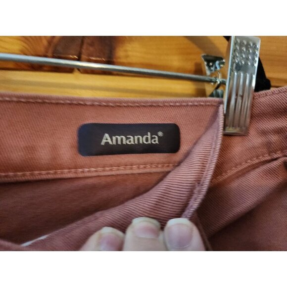 Gloria Vanderbilt Womens Plus Size 22W Straight leg Havana Pink - Picture 6 of 9